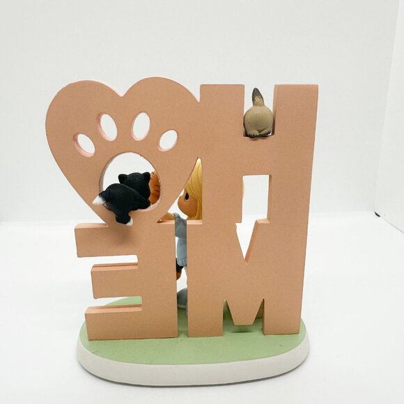 SOLD NIB Hamilton Collection Precious Moments Cat Obsessed Ceramic Figurine - Picture 5 of 7